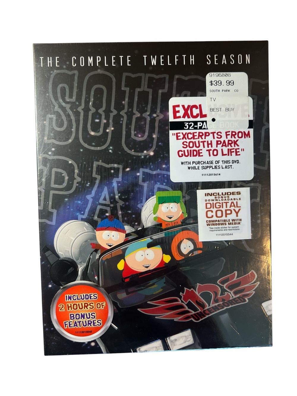 South Park: The Complete Twelfth Season (Black) - DVD NEW! NWT!!!